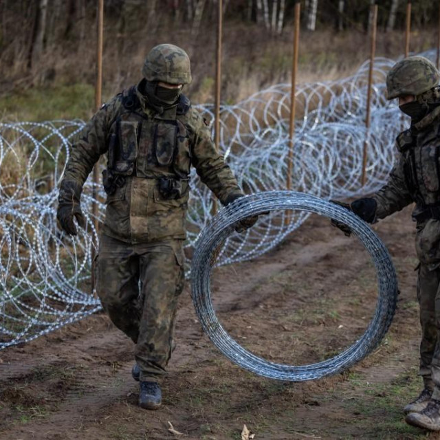 Poljski vojnici kod ruske granice