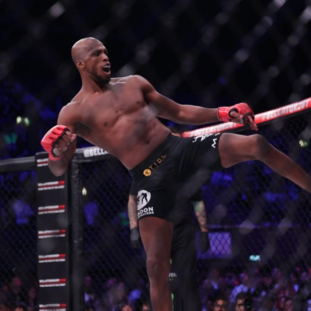 &lt;p&gt;Michael Page kicks Logan Storley during the Bellator 281: MVP vs. Storley event at the SSE Arena, Wembley, London on Friday 13th May 2022.&lt;br&gt;
MMA Bellator 281SSE, London, United Kingdom - 13 May 2022,Image: 691299937, License: Rights-managed, Restrictions: RESTRICTED TO EDITORIAL USE, Model Release: no, Credit line: MI News/NurPhoto/Shutterstock Editorial/Profimedia&lt;/p&gt;