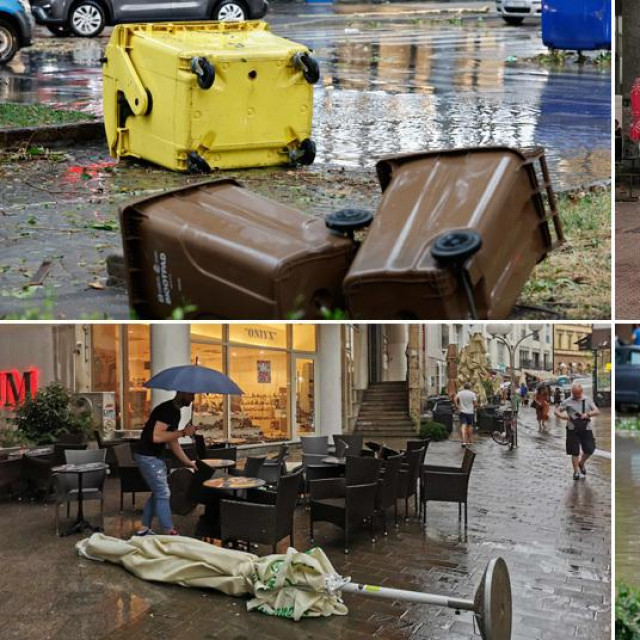 Posljedice nevremena u centru Zagreba