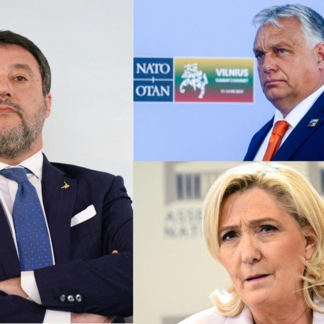 &lt;p&gt;Salvini, Orban, Le Pen&lt;/p&gt;