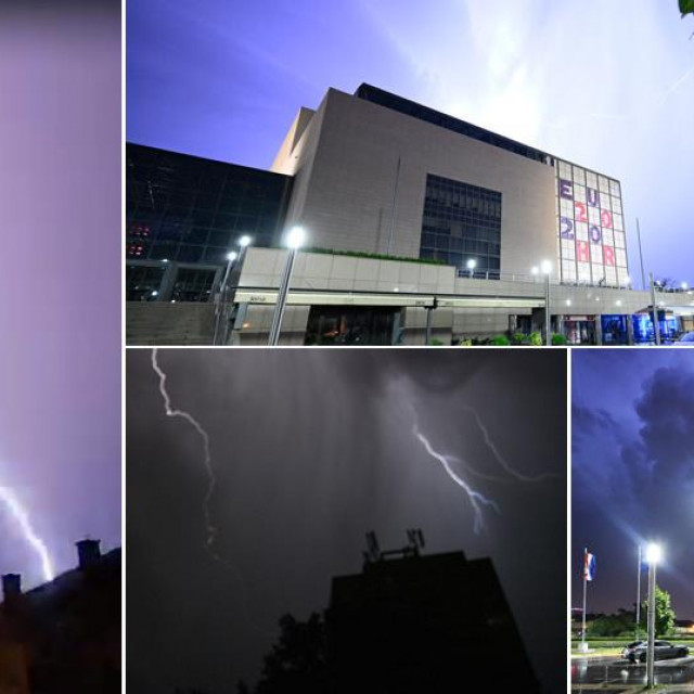 Prizori oluje u Zagrebu
