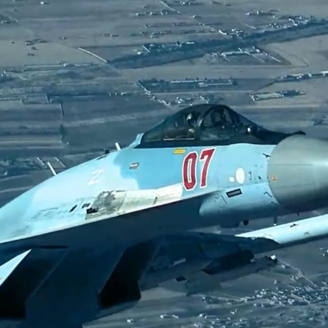 &lt;p&gt;Prelet ruskog Su-35 iznad američkog Reapera&lt;/p&gt;
