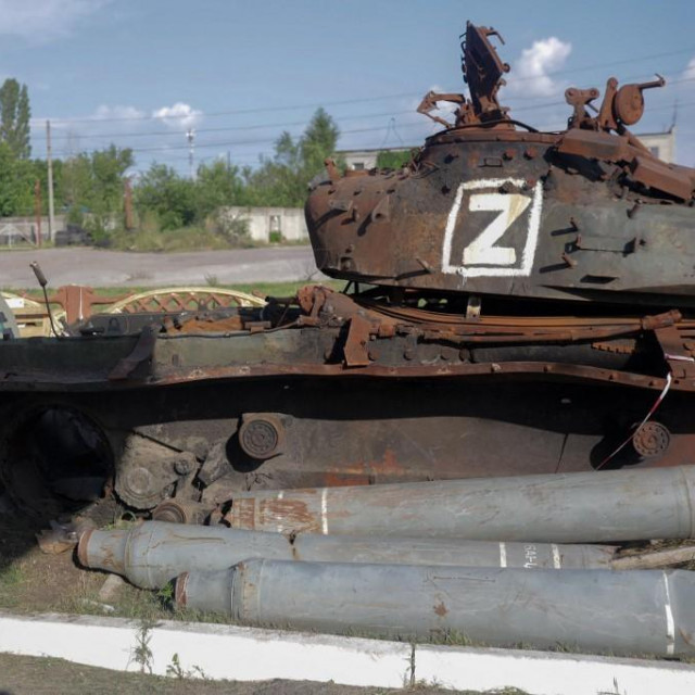 Uništen ruski tenk u Ukrajini