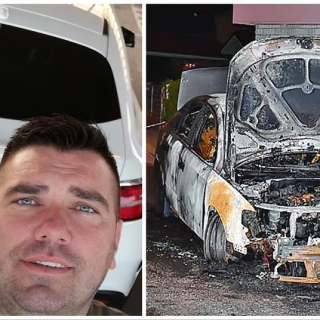 Tomislav Sabljo i zapaljen automobil pravosudnog suca