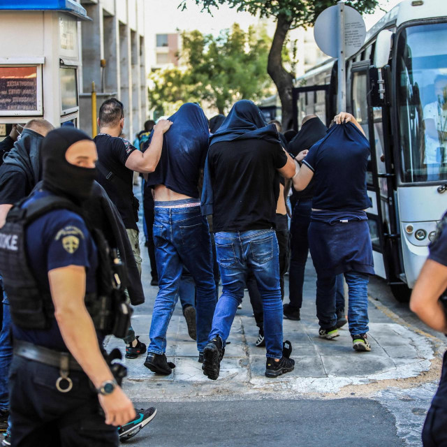 Uhićeni Dinamovi huligani u Ateni 