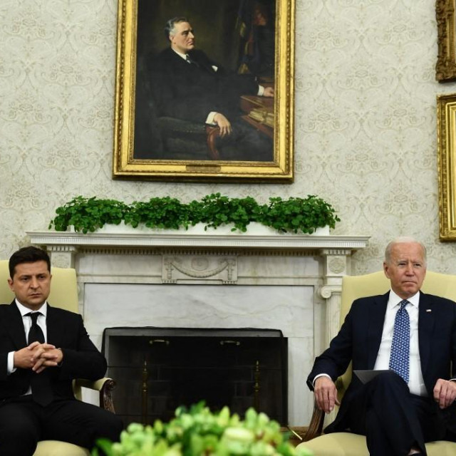 Volodimir Zelenski i Joe Biden na sastanku 1. rujna 2021. godine