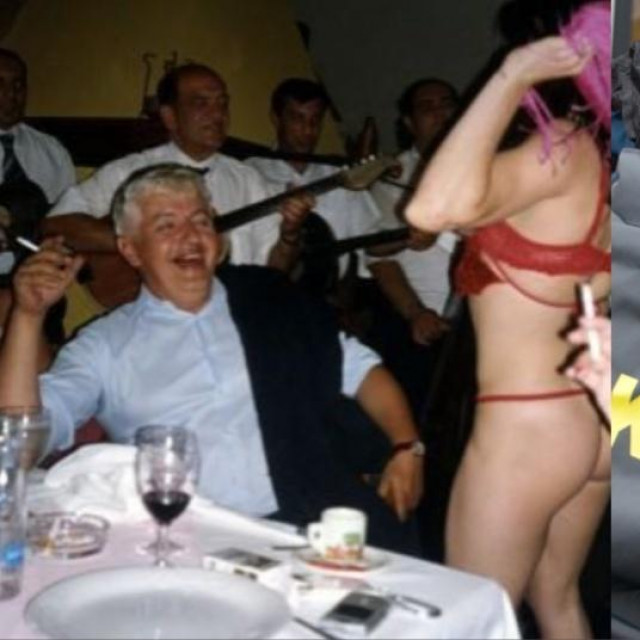 &lt;p&gt;Zvonimir Šostar na zabavi sa striptizetom (lijevo); Uhićenje Zvonimira Šostara&lt;/p&gt;