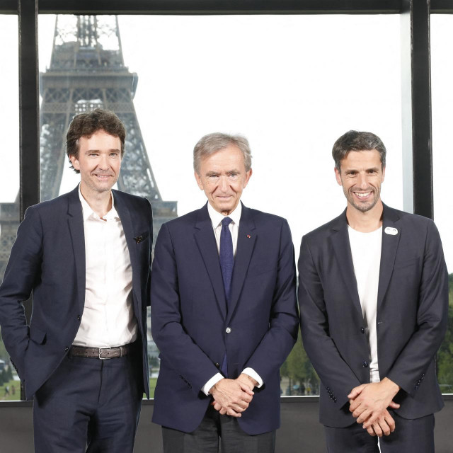 &lt;p&gt;Antoine Arnault, Bernard Arnault, Tony Estenguet &lt;/p&gt;