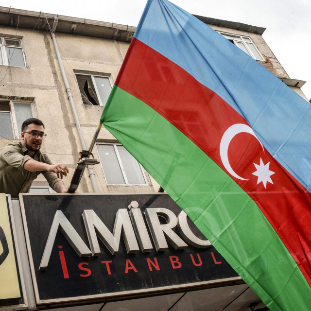 &lt;p&gt;Zastava Azerbajdžana u Bakuu&lt;/p&gt;