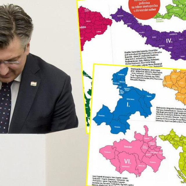 &lt;p&gt;Andrej Plenković na glasačkom mjestu (arhivska fotografija) i izgled izmijenjenih izbornih jedinica&lt;/p&gt;