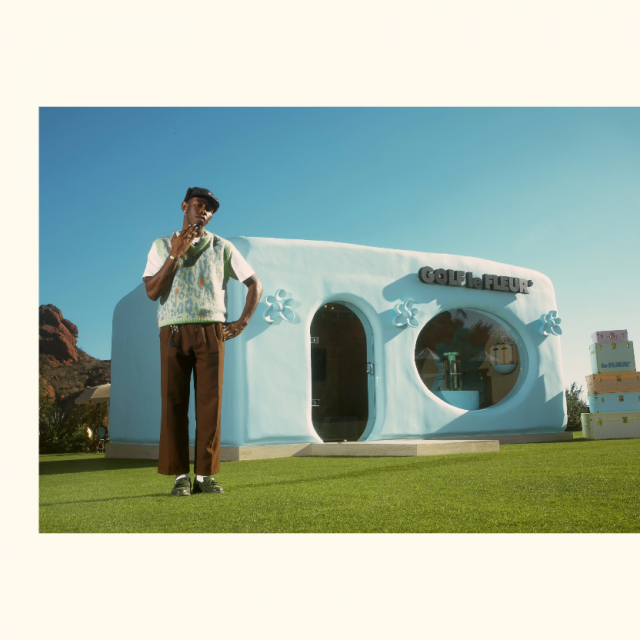 &lt;p&gt;Tyler, the Creator ispred svog minijaturnog mobilnog butika Golf le Fleur u Kaliforniji&lt;/p&gt;