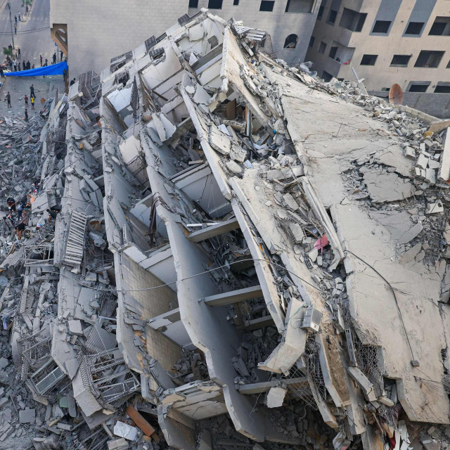 Srušena zgrada u Gazi
