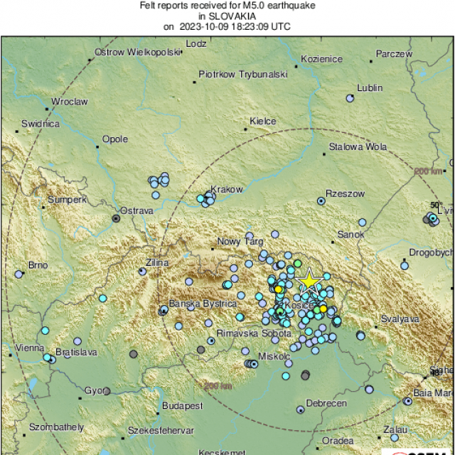 Potres u Slovačkoj
