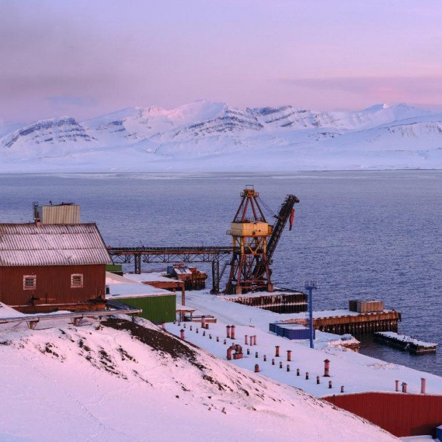 Ruski rudarski grad Barentsburg