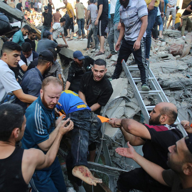 Prizor iz Gaze nakon izraelskog bombardiranja