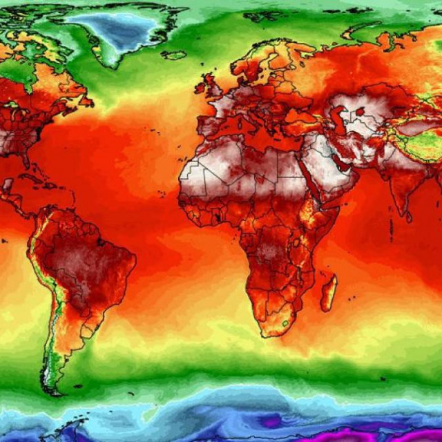 &lt;p&gt;Ilustracija: Karta svijeta koja pokazuje rast temperatura tijekom prošlog ljeta&lt;/p&gt;