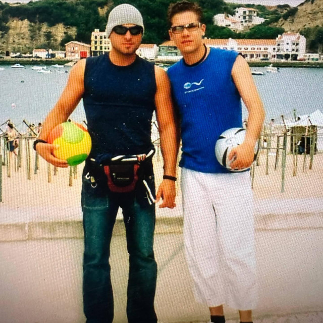 Rene Bitorajac i Luka Vidović 2004. u Portugalu