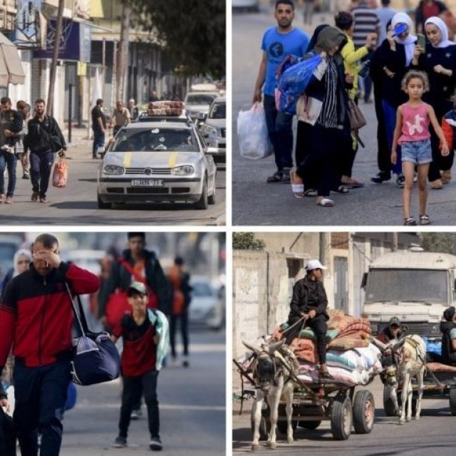Palestinci bježe prema jugu