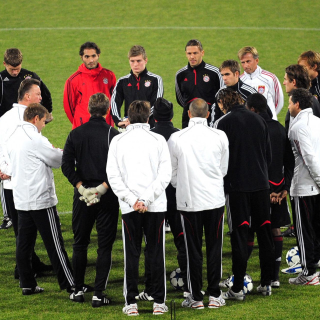 Van Gaal s igračima Bayerna 2010.