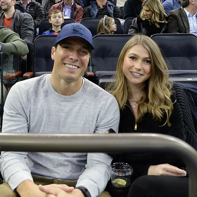 Will Reeve s djevojkom Amandom Dubin na baseball utakmici prošle godine u Madison Square Gardenu