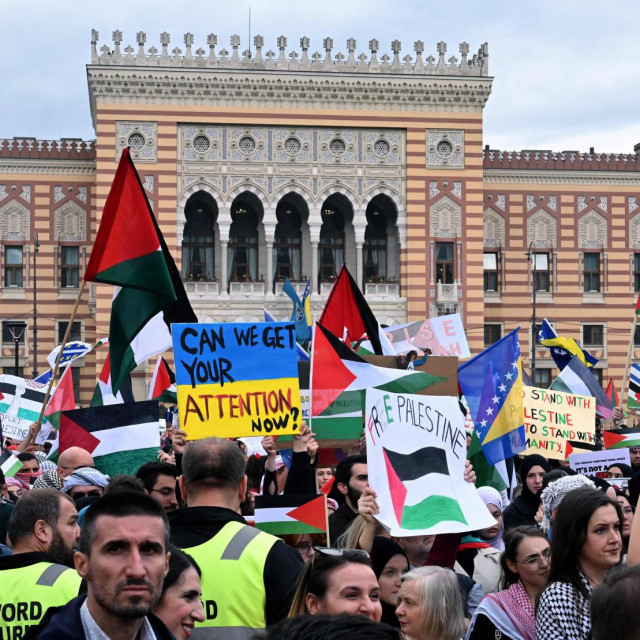 Skup u znak podrške Palestincima u Sarajevu