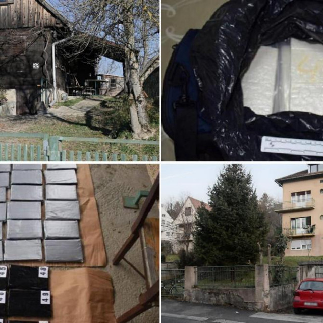 &lt;p&gt;Kuća u Donjoj Kupčini i zgrada u zagrebačkom naselju Kraljevec, lokacije na kojima je pronađen kokain&lt;/p&gt;