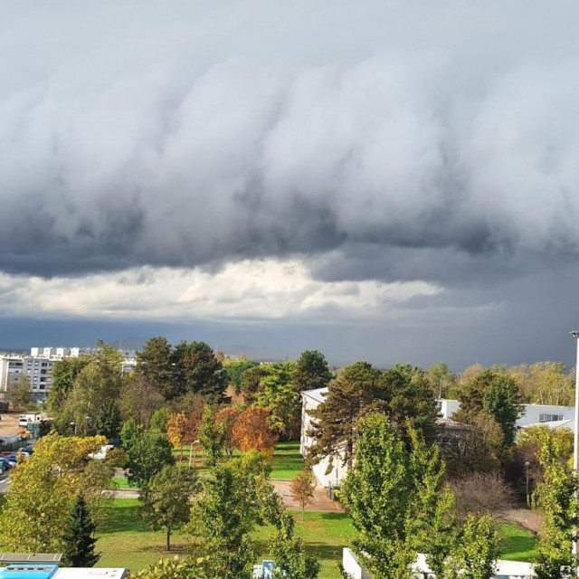 Oblaci nad Zagrebom 31.10.2023., Jarun