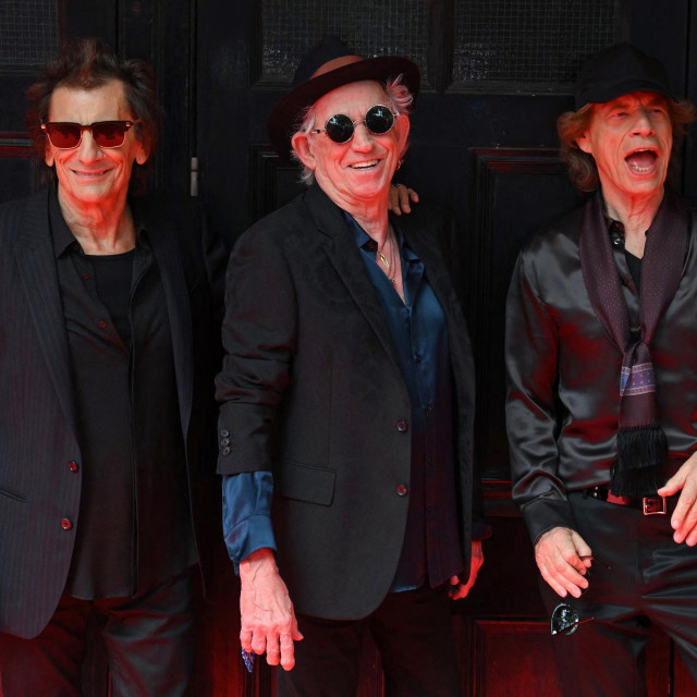 &lt;p&gt;Ron Wood, Keith Richards i Mick Jagger, Hackney Empire, London&lt;/p&gt;