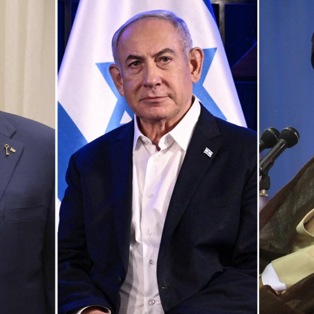 Mahmud Abbas, Benjamin Netanyahu i Ali Hamenei