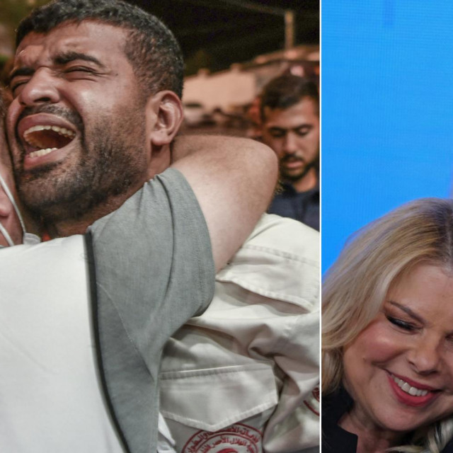 Očajni civili u gazi; Netanyahu sa suprugom