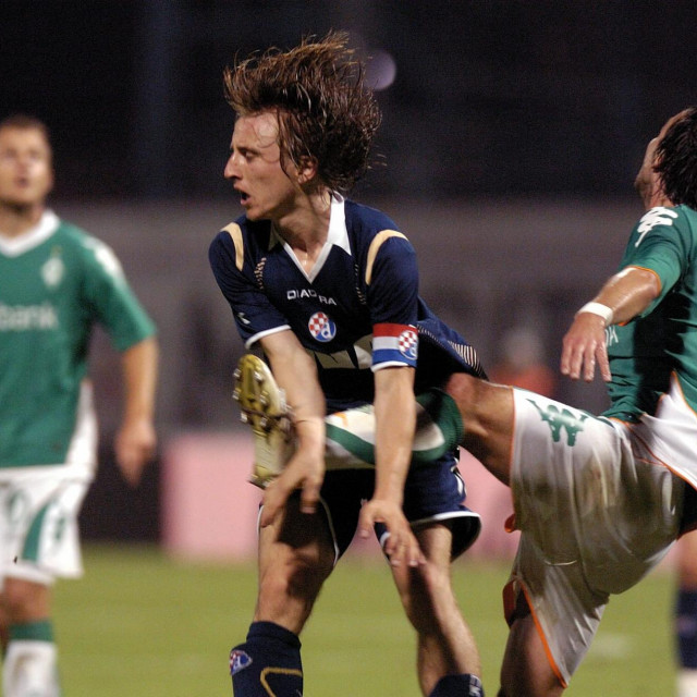 &lt;p&gt;Luka Modrić u Dinamovom dresu protiv Werdera 2007.&lt;/p&gt;