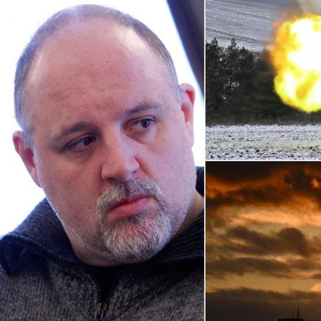 Igor Tabak; ruska samohodna haubica MSTA-SM2 ispaljuje projektil; spomenik u Ukrajini