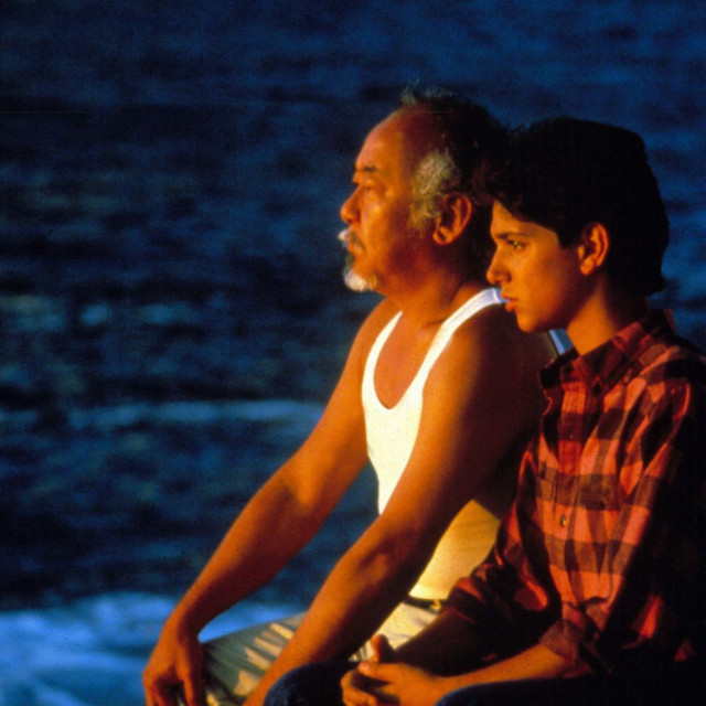 &lt;p&gt;Editorial use only. No book cover usage.&lt;br&gt;
Mandatory Credit: Photo by Moviestore/Shutterstock (1651613a)&lt;br&gt;
The Karate Kid, Pat Morita, Ralph Macchio&lt;br&gt;
Film and Television&lt;/p&gt;