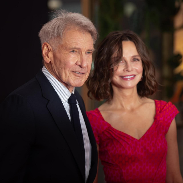 &lt;p&gt;Berlin, GERMANY - Celebrities attending the red carpet of the movie premiere ”Of Indiana Jones and the Dial of Destiny” in Berlin&lt;br&gt;
&lt;br&gt;
BACKGRID UK 22 JUNE 2023,Image: 784993598, License: Rights-managed, Restrictions:, Model Release: no, Pictured: Harrison Ford, Calista Flockhart, Credit line: Defrance/BACKGRID/Backgrid UK/Profimedia&lt;/p&gt;