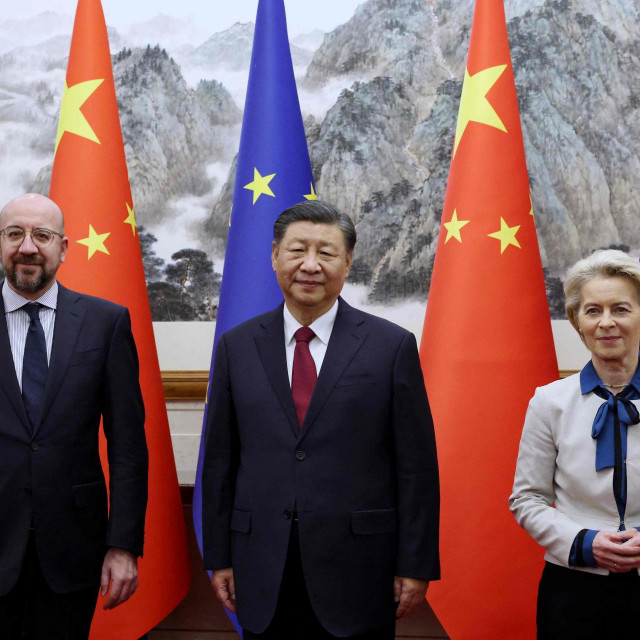 Charles Michel, Xi Jinping i Ursula von der Leyen
