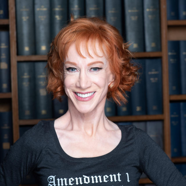 Mandatory Credit: Photo by Roger Askew/The Oxford Union/Shutterstock (10112495d)
Kathy Griffin
Kathy Griffin at the Oxford Union, UK - 06 Feb 2019