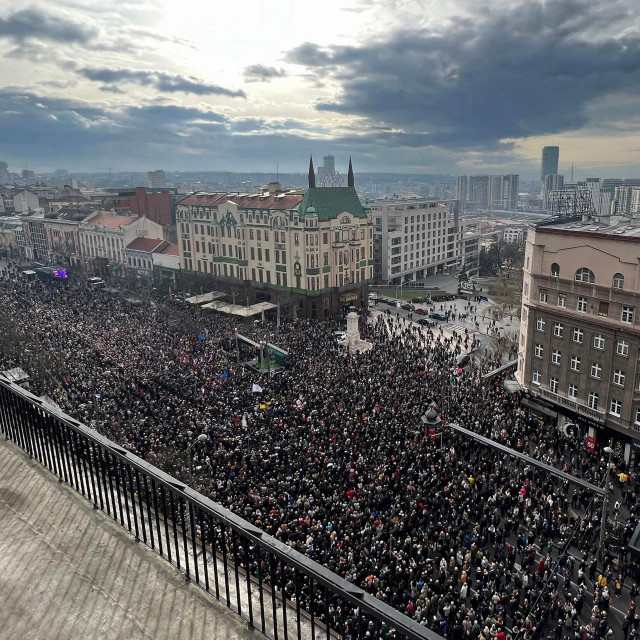 Prosvjed u Beogradu protiv krađe na izborima