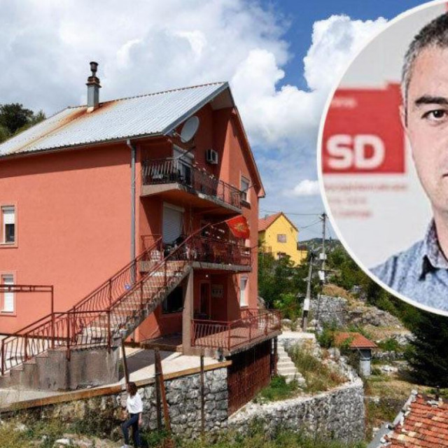 Vuk Borilović (u krugu) i kuća u kojoj je ubio podstanarsku obitelj