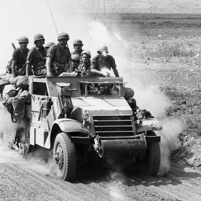 Izraelski vojnici snimljeni tijekom Jomkipurskog rata 1973.