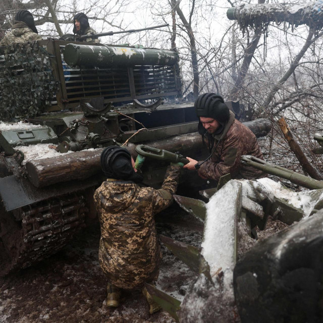 Ukrajinski vojnici na fronti