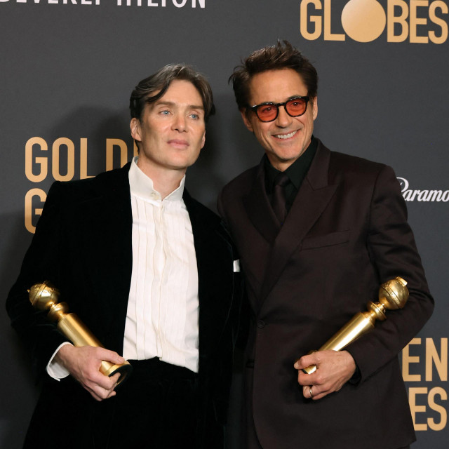 &lt;p&gt;Cillian Murphy i Robert Downey mlađi nakon dodjele Zlatnih globusa&lt;/p&gt;