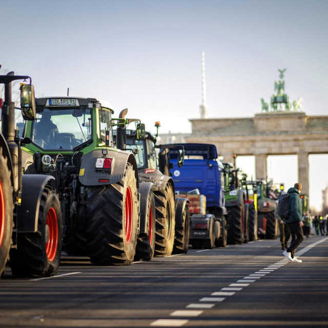 Prosvjed poljoprivrednika u Berlinu