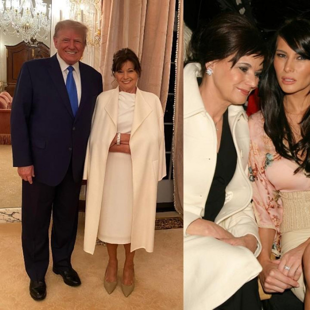 &lt;p&gt;Donald i Melania Trump s njezinom majkom Amalijom Knavs&lt;/p&gt;