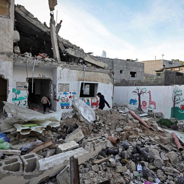 Ruševine u izbjegličkom kampu Nur Shams blizu Zapadne obale