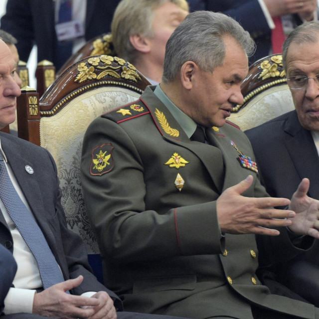 Šef ruskog Vijeća sigurnosti Nikolaj Patrušev, ministar obrane Sergej Šojgu i ministar vanjskih poslova Sergej Lavrov
