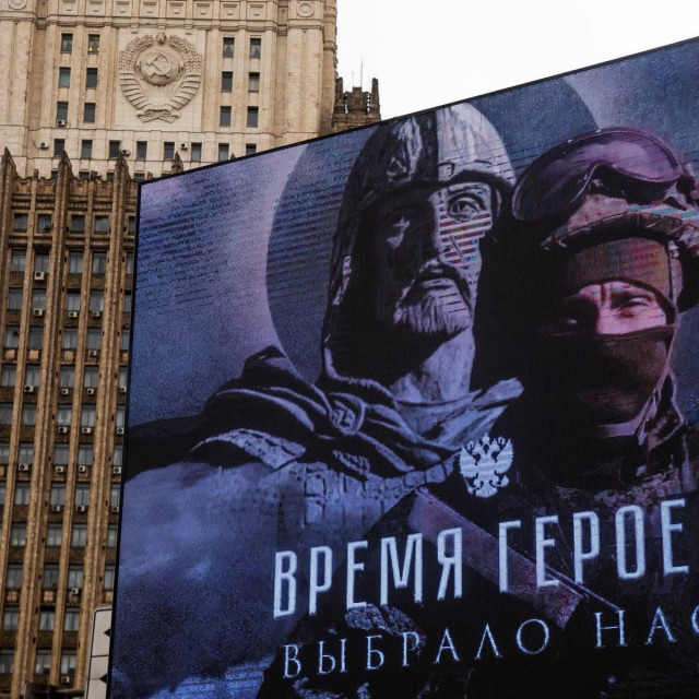 Ratna propaganda na ulicama Moskve