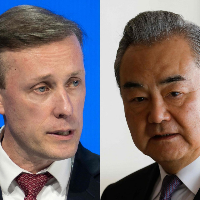 &lt;p&gt;(COMBO) This combination of pictures created on January 25, 2024 shows US National Security Advisor Jake Sullivan in Davos, on January 16, 2024 andina‘s Foreign Minister Wang Yi in Brasilia on January 19, 2024. China‘s top diplomat Wang Yi will visit Thailand on January 26, where he will meet with US National Security Advisor Jake Sullivan, Beijing‘s foreign ministry said.&lt;br&gt;
”As agreed by China and the United States, Wang Yi will hold a new round of meetings with National Security Advisor Sullivan of the United States in Bangkok,” the foreign ministry said in a statement, adding Wang would be in Thailand until Monday. (Photo by Fabrice COFFRINI and Sergio Lima/AFP)&lt;/p&gt;