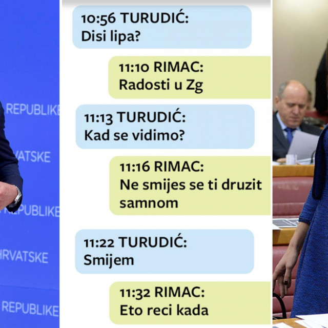 Ivan Turudić i Josipa Pleslić, te WhatsApp poruke koje su razmjenjivali