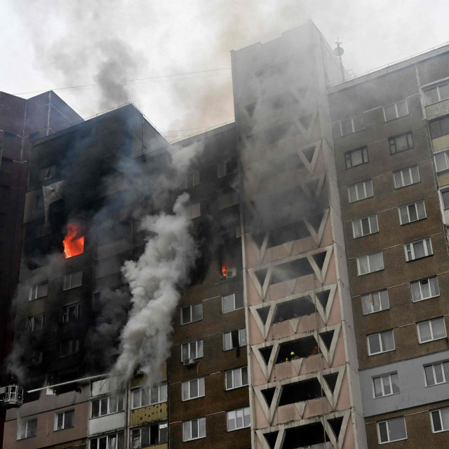 &lt;p&gt;Pogođena zgrada u Kijevu, ilustracija&lt;/p&gt;