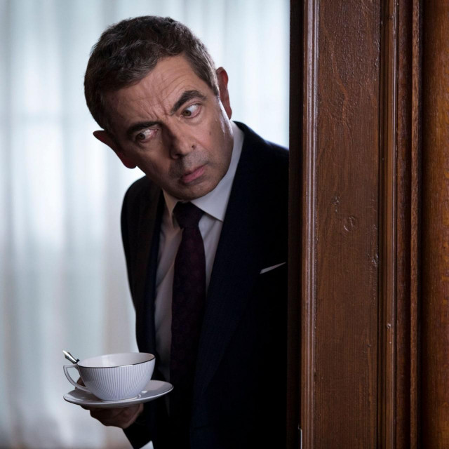 &lt;p&gt;Editorial use only. No book cover usage.&lt;br&gt;
Mandatory Credit: Photo by Giles Keyte/Focus Features/Kobal/Shutterstock (9947561a)&lt;br&gt;
Rowan Atkinson as Johnny English&lt;br&gt;
‘Johnny English Strikes Again‘ Film - 2018&lt;br&gt;
After a cyber-attack reveals the identity of all of the active undercover agents in Britain, Johnny English is forced to come out of retirement to find the mastermind hacker.&lt;/p&gt;